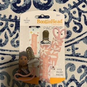 BooginHead Pacifier Clip - Pink